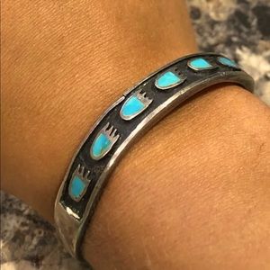 Authentic Turquoise Bear Paw Cuff